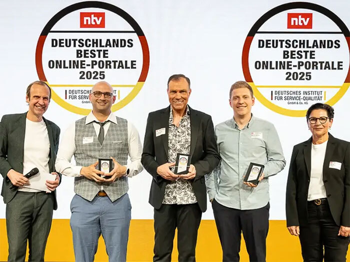 ntv Deutschlands beste Online-Portale 2025 Auszeichnung